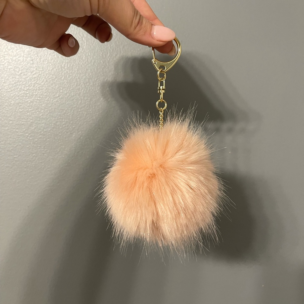Light Pink Pom Pom Keychain